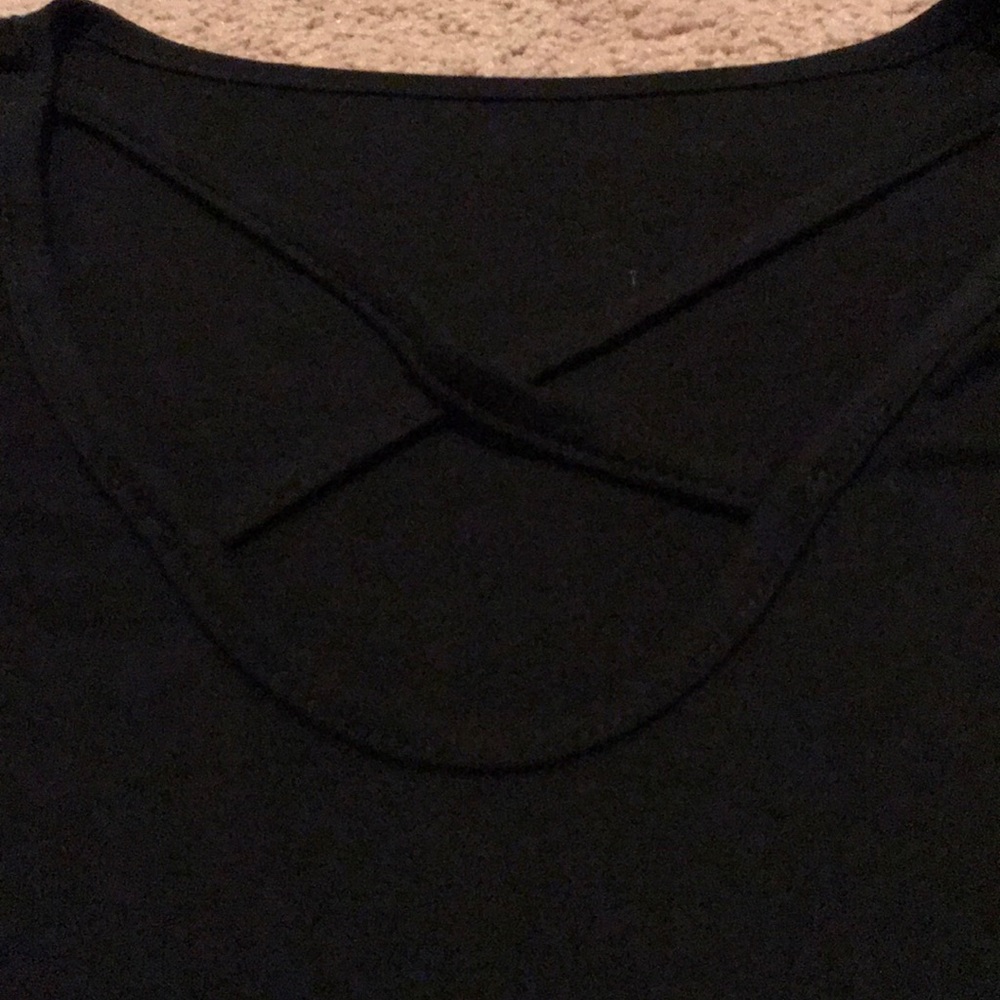 Black T Shirt dress with cutout front